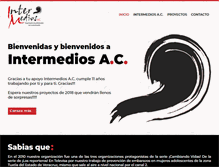 Tablet Screenshot of intermedios.org.mx